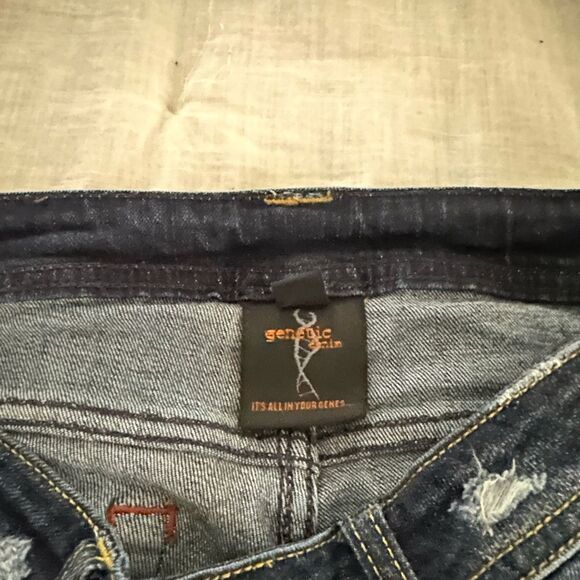 Genetic Denim Women’s 27 Dark Wash Boot Cut Jeans Y2K - Picture 2 of 9